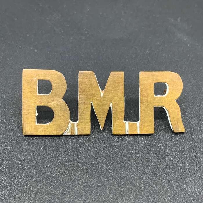 Boer War  Rare Small 'Border Mounted Rifles' Shoulder Title (1894-1902)