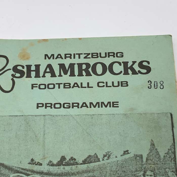 Soccer  1976 'Maritzburg Shamrocks vs Rangers' Official Programme