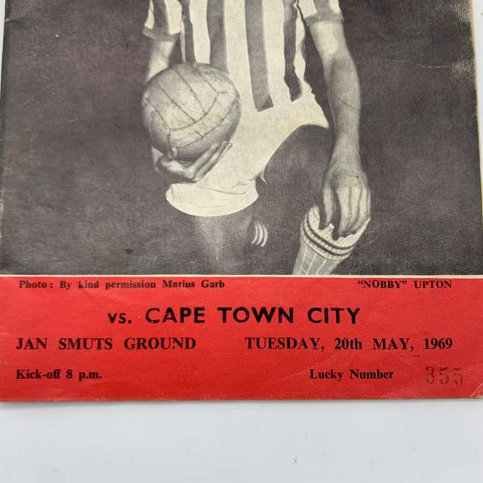 Soccer  '1969 East London Celtic vs Cape Town City' Official Programme