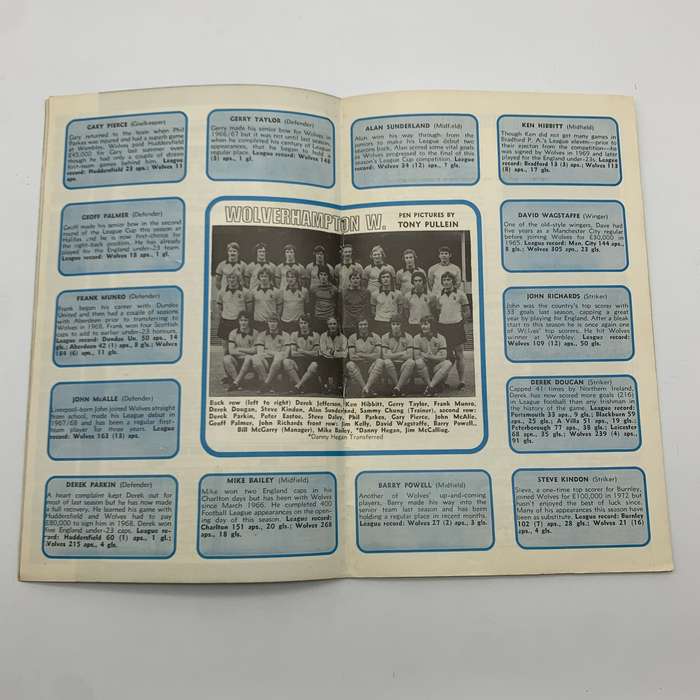 Soccer  '1974 Queens Park Rangers vs Wolverhampton' Official Programme