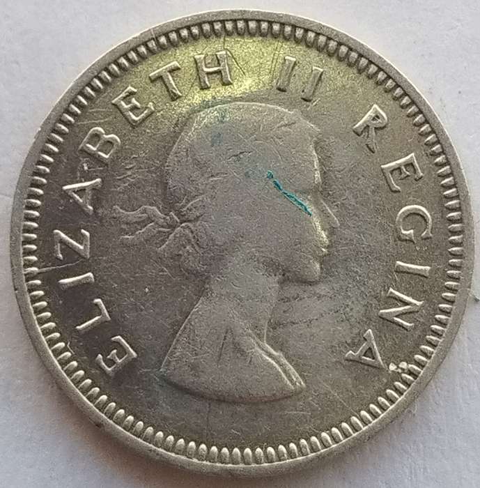 1958  Threepence Coin   SILVER   0.500             SUN14774~