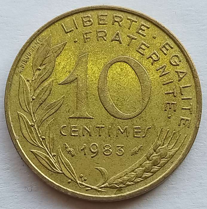 1983         10 Centimes Coin      FRANCE          SUN14796~