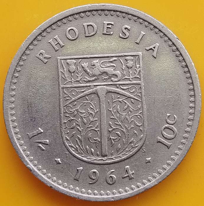 1964     1 Shilling / 10 Cents  COIN       Rhodesia               SUN15121