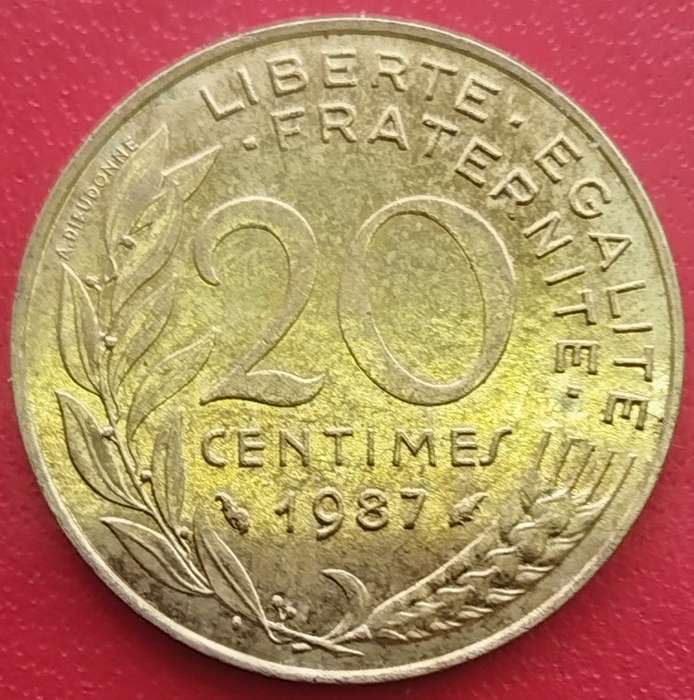 1987  20 Centimes Coin      FRANCE          SUN15169~