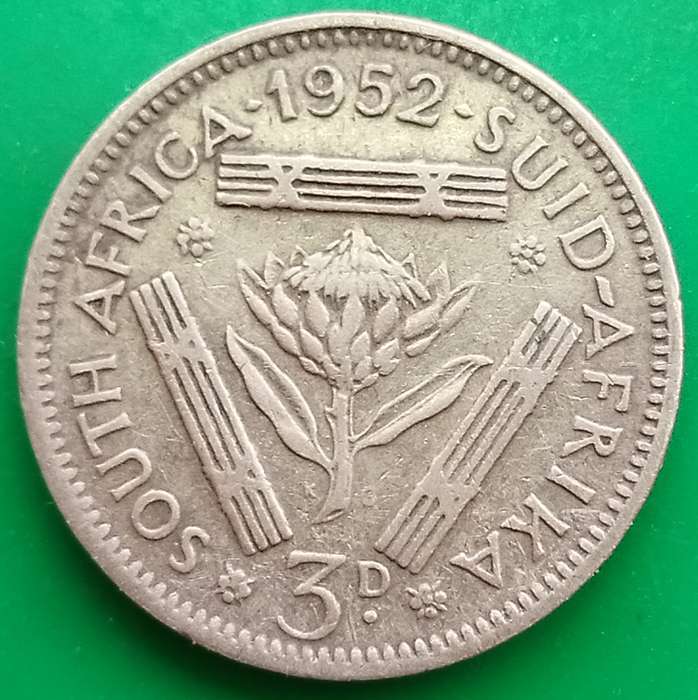 1952  Threepence Coin   SILVER   0.500             SUN15225
