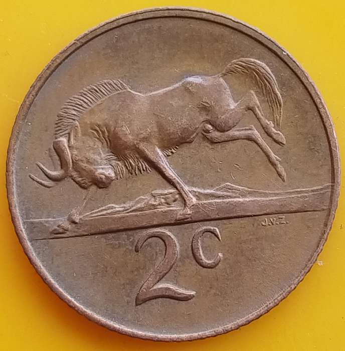 1966   2c   COIN   (Afrikaans)       SUN15518