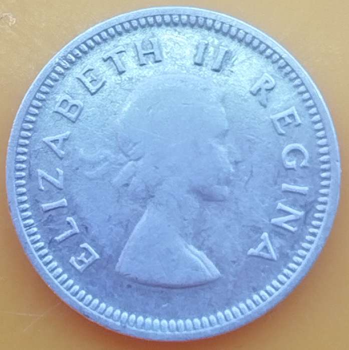1955     THREEPENCE    COIN  SILVER               SUN15824