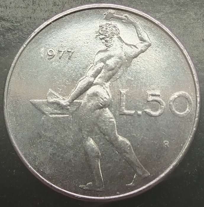 1977       50 Lire    ITALY         SUN16468~