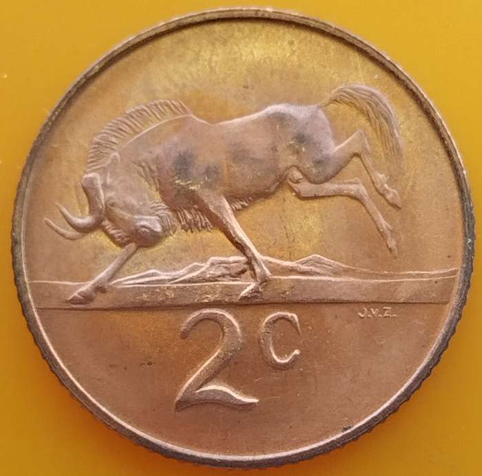 1968   2c   COIN   (Afrikaans)       SUN16672~