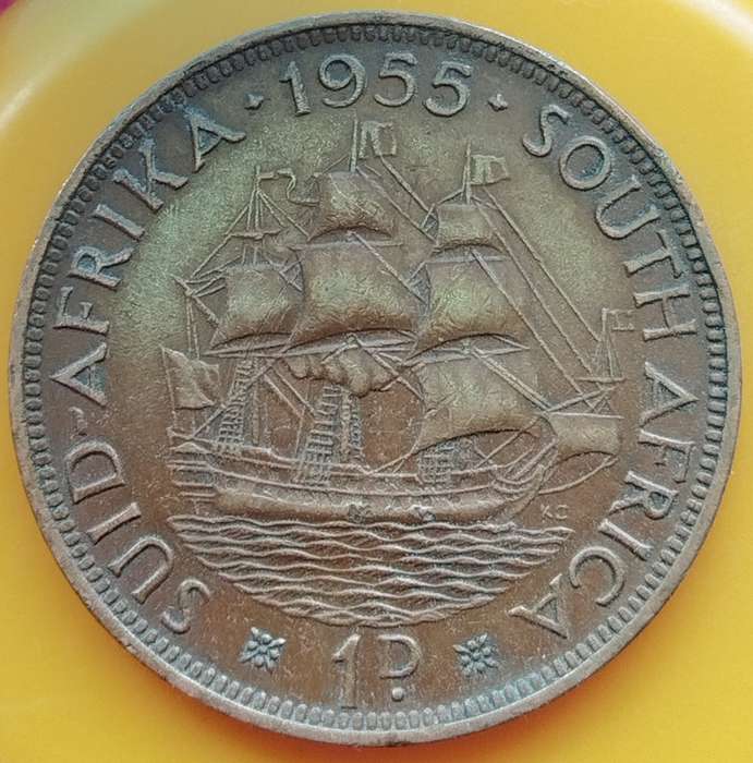 1955     PENNY  COIN        SA                       SUN16757