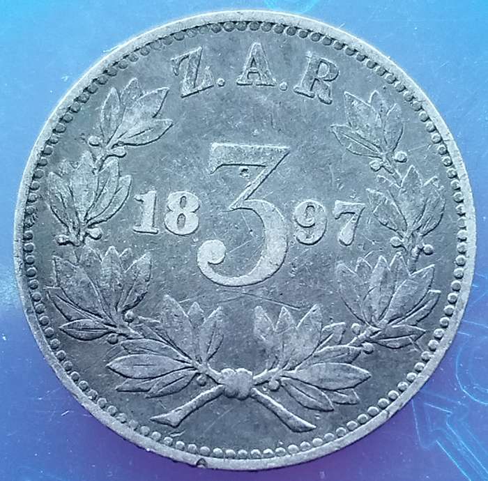 1897   THREEPENCE COIN    (SILVER 0.925)     ZAR                    SUN16894~