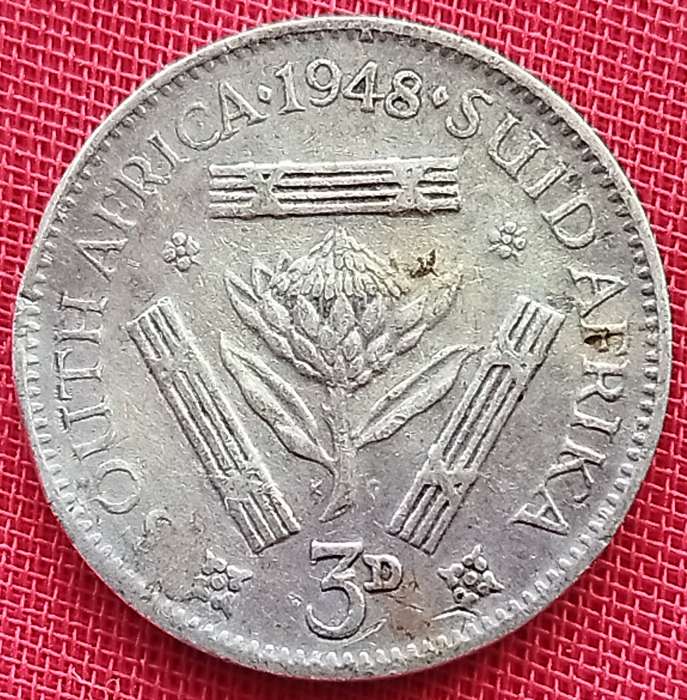 1948  Threepence Coin   ( SILVER 80% )             SUN17060~