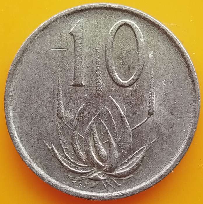 1987  10c   Coin     RSA           SUN17396~