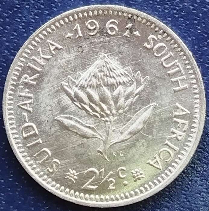 1961  2 1/2 Cent  Coin   SILVER   0.500             SUN17628~