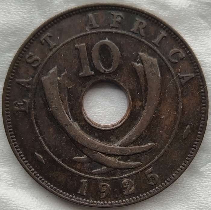 1925  10 Cents - George V       East Africa                   SUN17727~