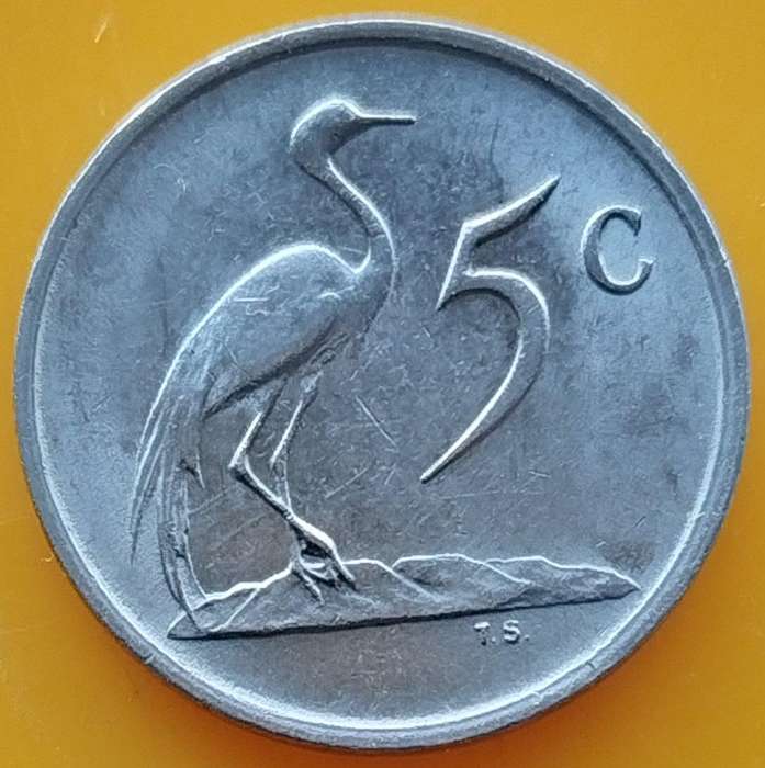 1987  5c   Coin     RSA           SUN18036~