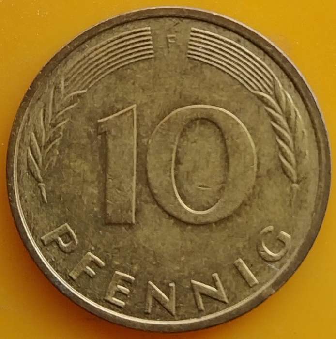 1981  10 Pfennig COIN      Germany        SUN12503~