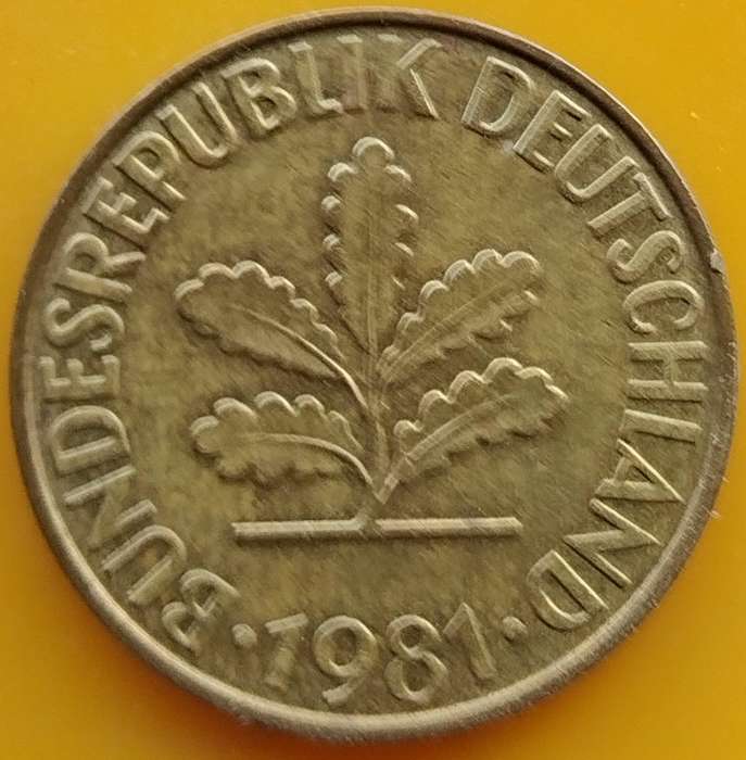 1981  10 Pfennig COIN      Germany        SUN12503~