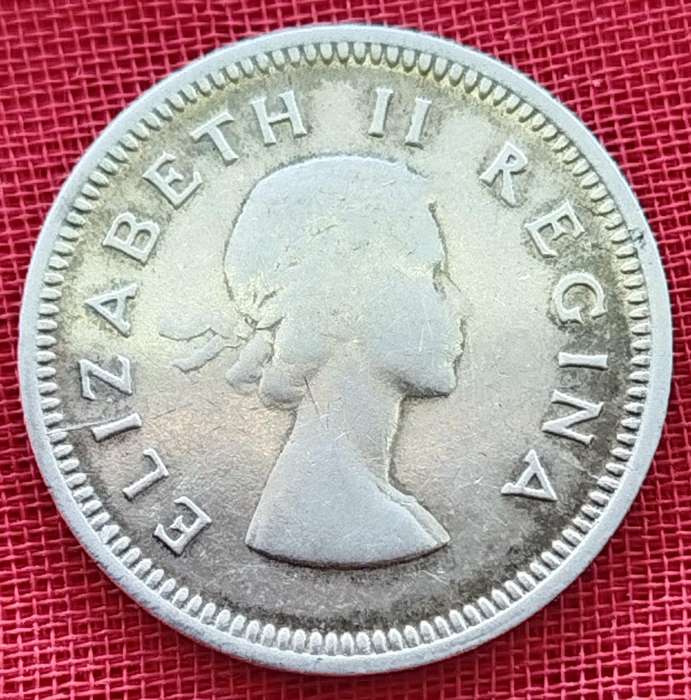 1954  Threepence Coin   ( SILVER   50% )             SUN15928~