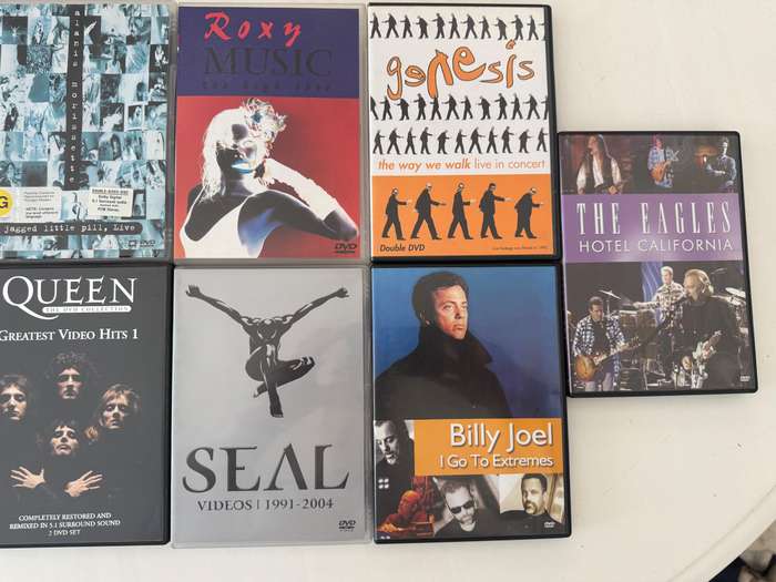 9 x Music DVDs - Job Lot / Bundle / Wholesale