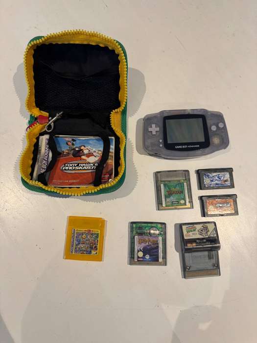 Gameboy Advance & 6 Games + Cover - Job Lot / Bundle / Wholesale