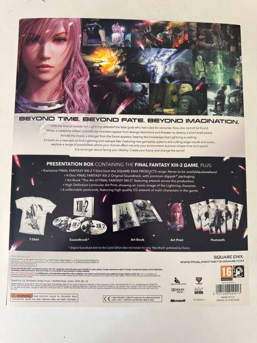 Final Fantasy XIII-2 (13-2) Crystal Edition Xbox 360 Game Complete Box Set