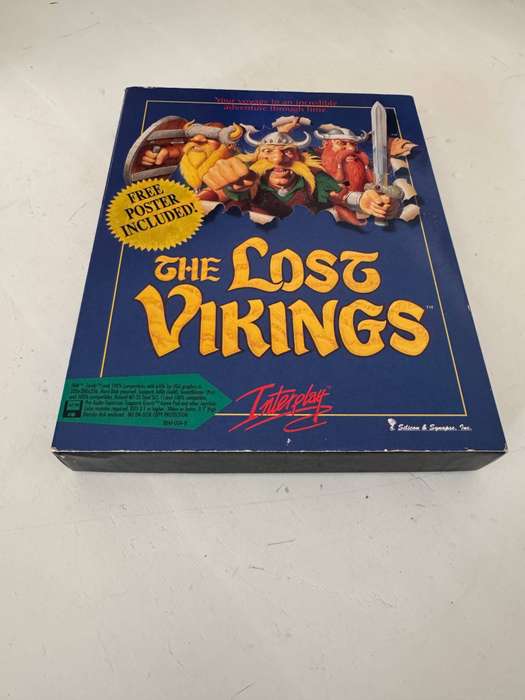 The Lost Vikings -  Big Box PC Game (Incomplete)