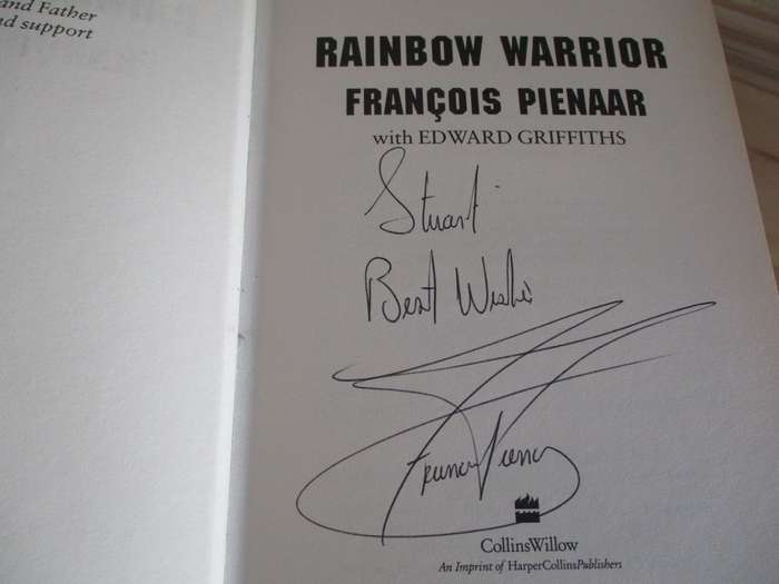 RAINBOW WARRIOR - FRANCOIS PIENAAR - SIGNED COPY