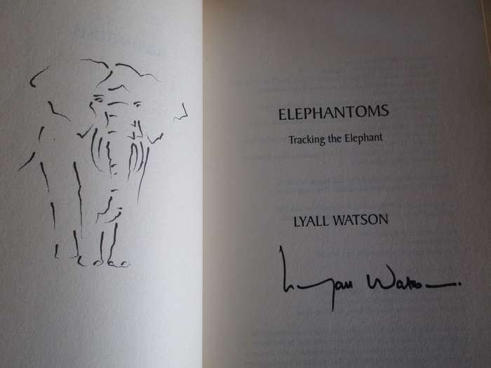 ELEPHANTOMS - Tracking the Elephant. SIGNED Lyall Watson