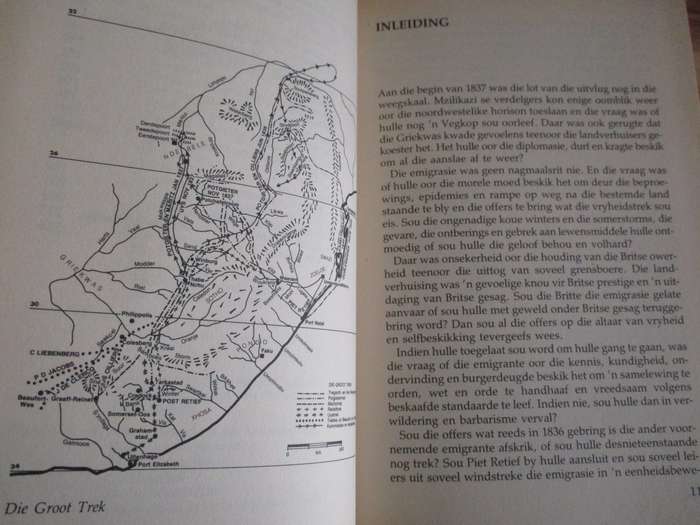 Die Groot Trek - Die eerste drie jaar. 2 Volume Stel. GETEKEN deur GDJ Duvenhage