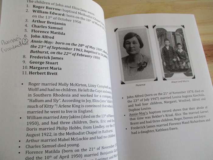 SIGNDE.Two 1820 Settler families: Brent and Hayes  One line of descent Avon Pickering