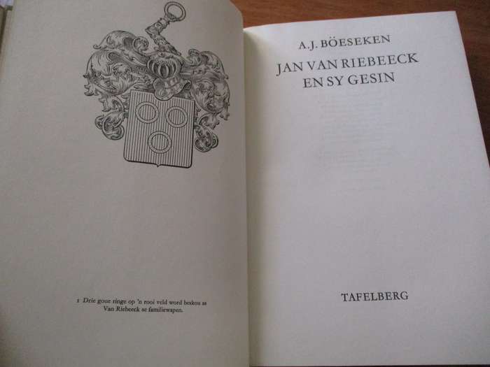Jan van Riebeeck en sy gesin  A.J. Boeseken