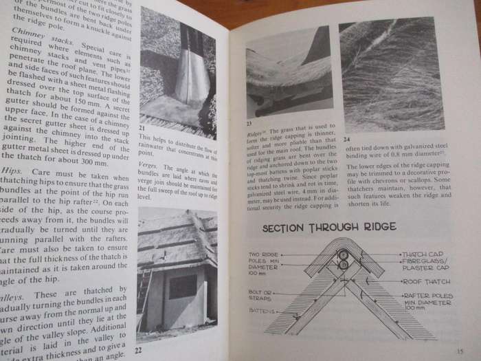 NBRI introductory guide to THATCHING  K. Long Drawings by R. Oelfsen