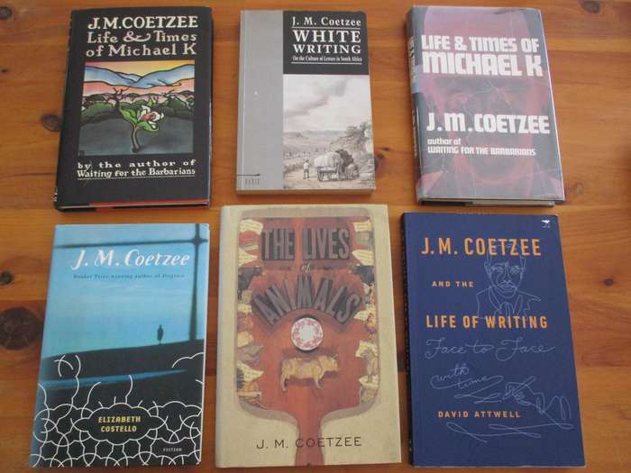 Six JM Coetzee books