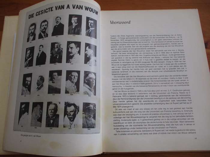 ANTON VAN WOUW en die Van Wouwhuis. Poskaarte en foto's ingesluit