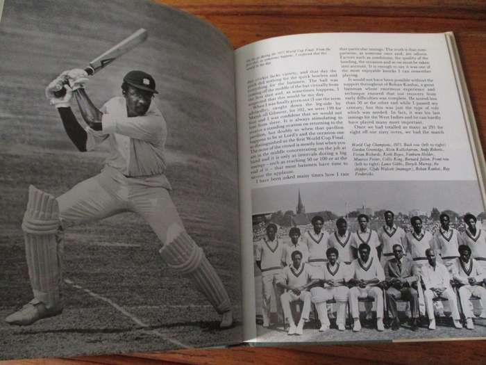 SIGNED.  Clive Lloyd LIVING FOR CRICKET  Foreword by Wes Hall