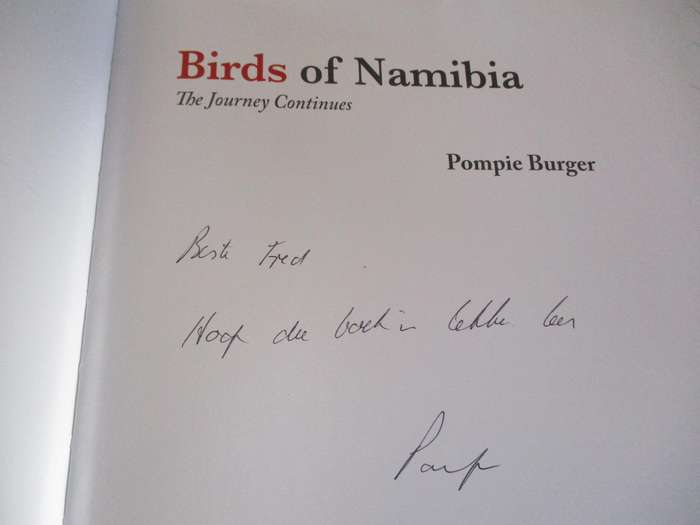 SIGNED. Birds of Naminia  The Journey Continues  Pompie Burger