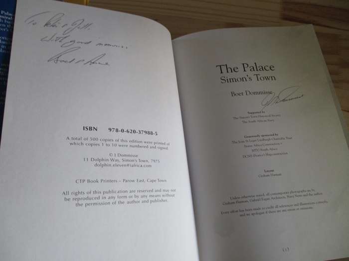 The Palace - Simon's Town. SIGNED Boet Dommisse