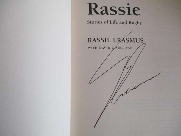 RASSIE - Stories of Life and Rugby. SIGNED COPY. Rassie Erasmus