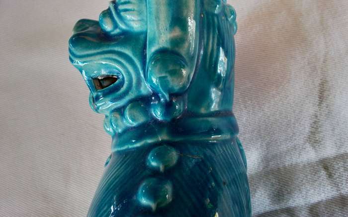 Vintage Balboa Hand Made Turquoise Foo Dogs