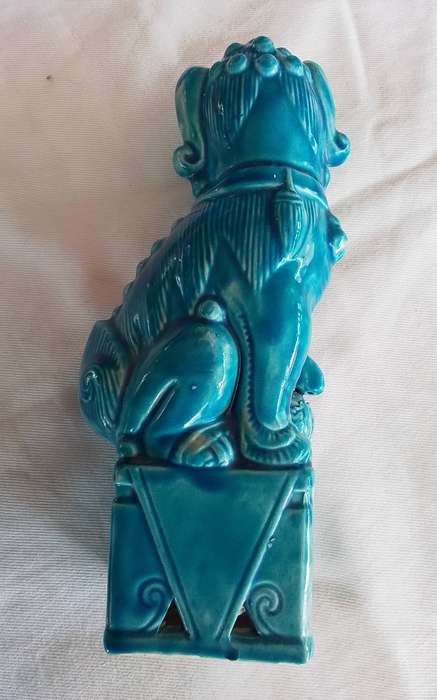 Vintage Balboa Hand Made Turquoise Foo Dogs