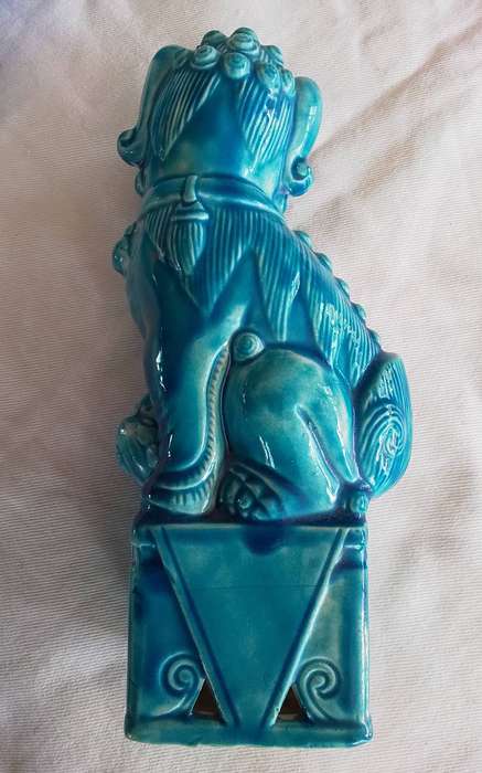 Vintage Balboa Hand Made Turquoise Foo Dogs