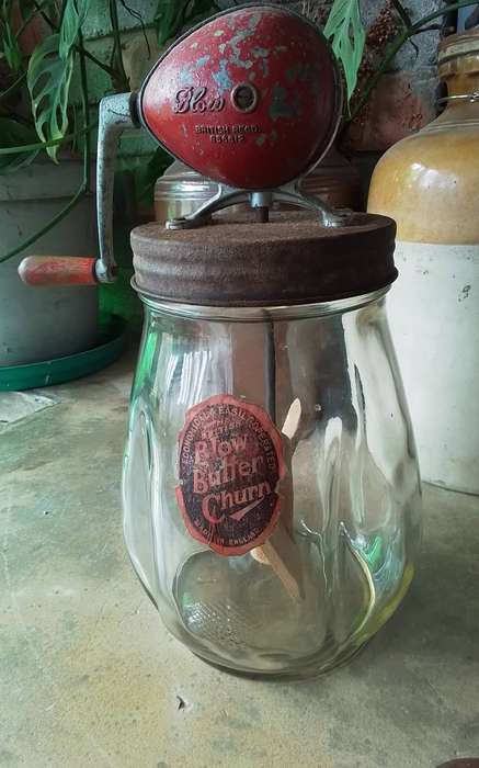 Vintage British Blow Butter Churn