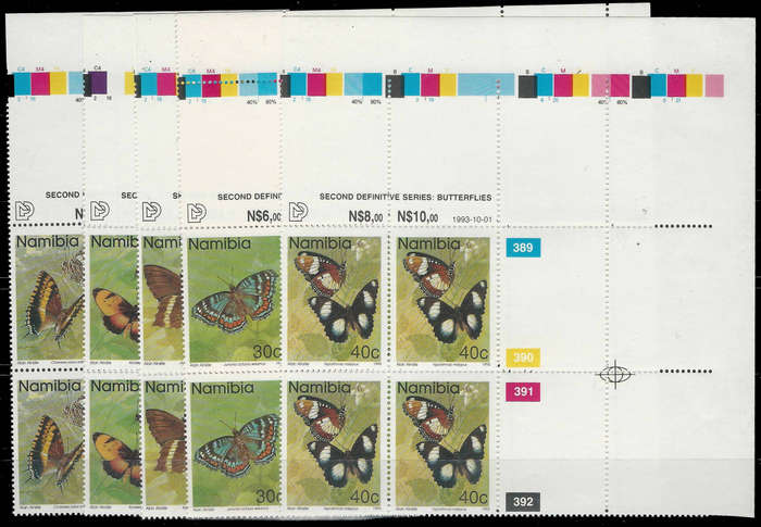 Namibia - Proofs.  2nd Definitive set complete.