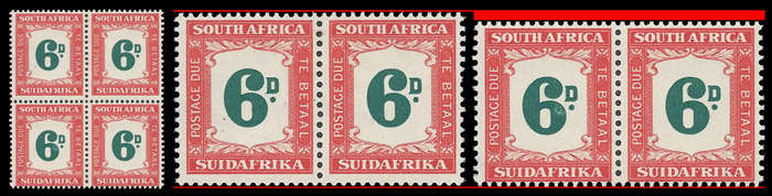 Union of South Africa.  Postage Due with shorter stamps.  Cat.value R2 400-00 as normal.