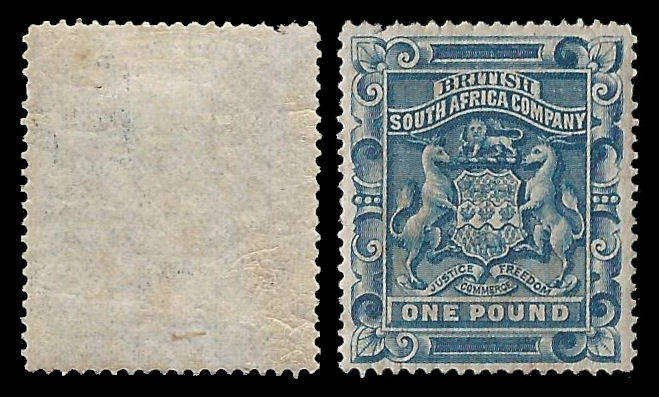 B.S.A.C. 1892 One Pound. Cat.value R11 000-00.