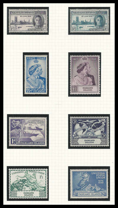 Falkland Islands. King George VI.  Cat.value R2 500-00.