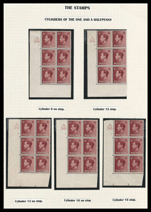 Great Britain.  King Edward VII Plate Blocks.