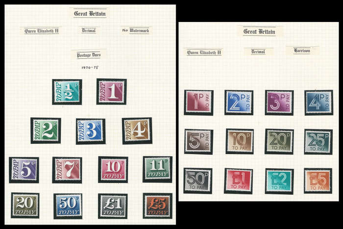 Great Britain.  Postage Dues. FACE value R380-00. UM.