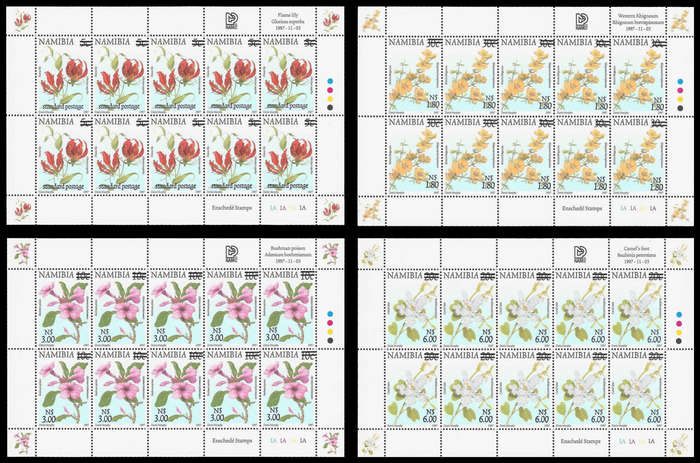 Namibia. 2001 Definitive Surcharges. Complete set. UM. Cat.value R1 300-00+.